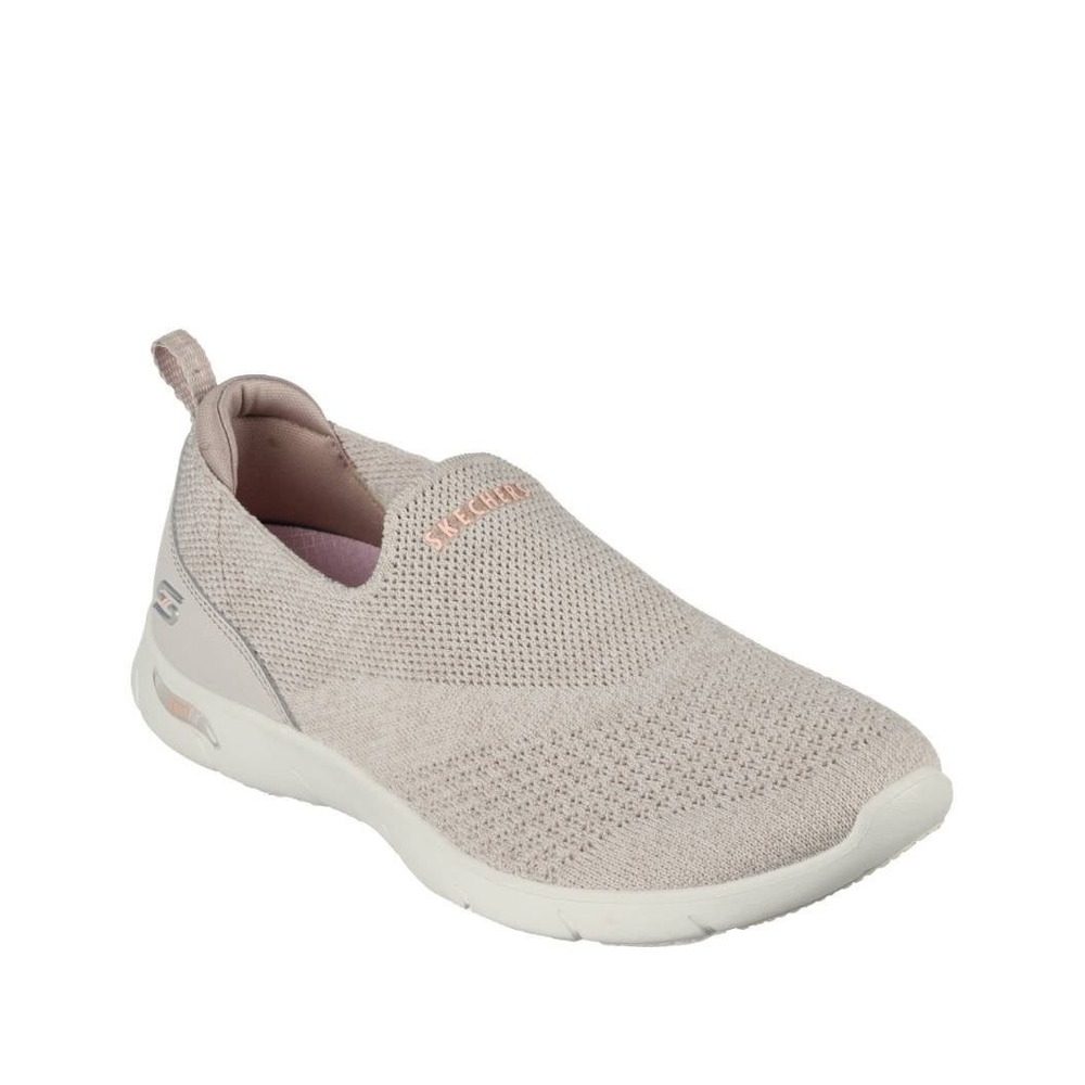 Skechers Arch Fit Refine Don't Go Taupe Slip On Walking Sneakers Size 7 NEW!